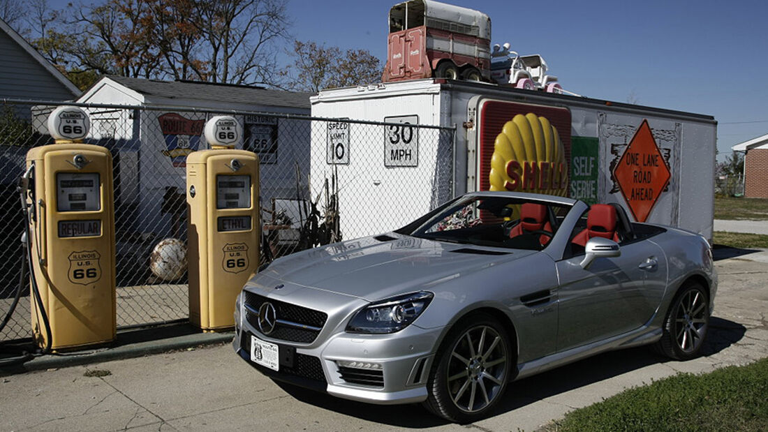 Mit dem Mercedes SLK auf der Route 66