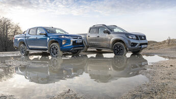 Mitsubishi L200 Doppelkabine 2.2 DI-D 4WD Plus, Nissan Navara Double Cab 2.3 dCi 4x4 N-Guard, Exterieur