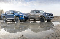 Mitsubishi L200 Doppelkabine 2.2 DI-D 4WD Plus, Nissan Navara Double Cab 2.3 dCi 4x4 N-Guard, Exterieur