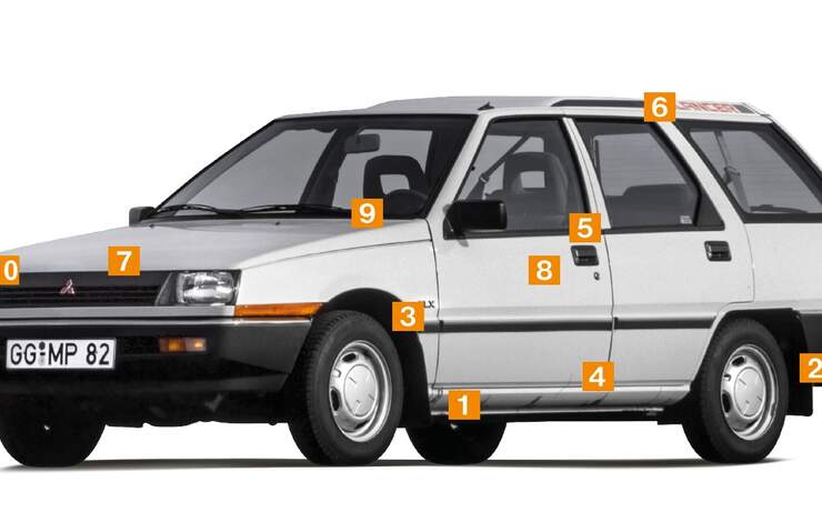 Mitsubishi Lancer Combi 1500 EXE, C12V (1990)