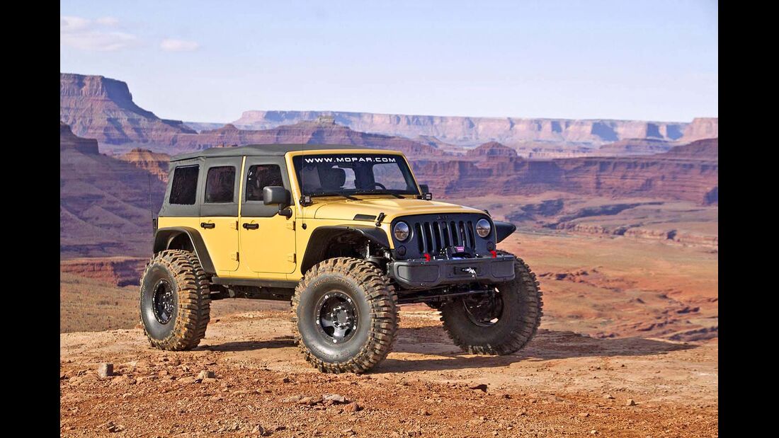 Moab Easter Jeep Safari: Trailhawk, Mopar Recon, Flattop, Sand Trooper, Stitch und Flattop
