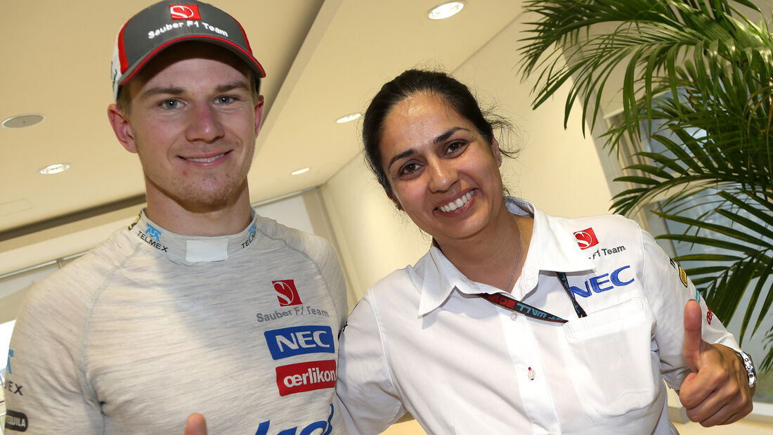 Monisha Kaltenborn & Nico Hülkenberg - Sauber - GP Korea 2013