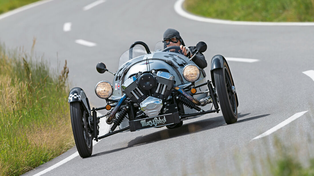 Morgan 3 Wheeler, Frontansicht