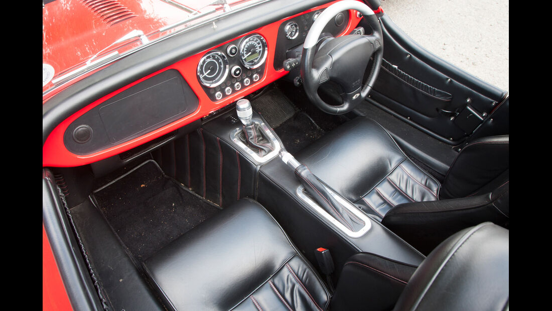 Morgan Roadster V6, Morgan Plus 8, Cockpit