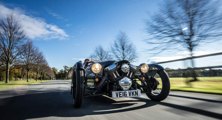 Morgan Threewheeler, Frontansicht