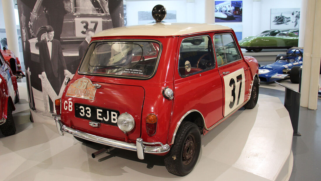 Morris Mini Cooper S Rally Car im British Motor Museum
