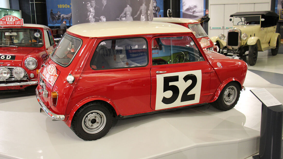 Morris Mini Cooper S Rally Car im British Motor Museum