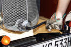 Morris Minor Saloon, Auto Kurbel, Detail