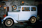 Morris Minor Saloon, lakierter Holzrahmen