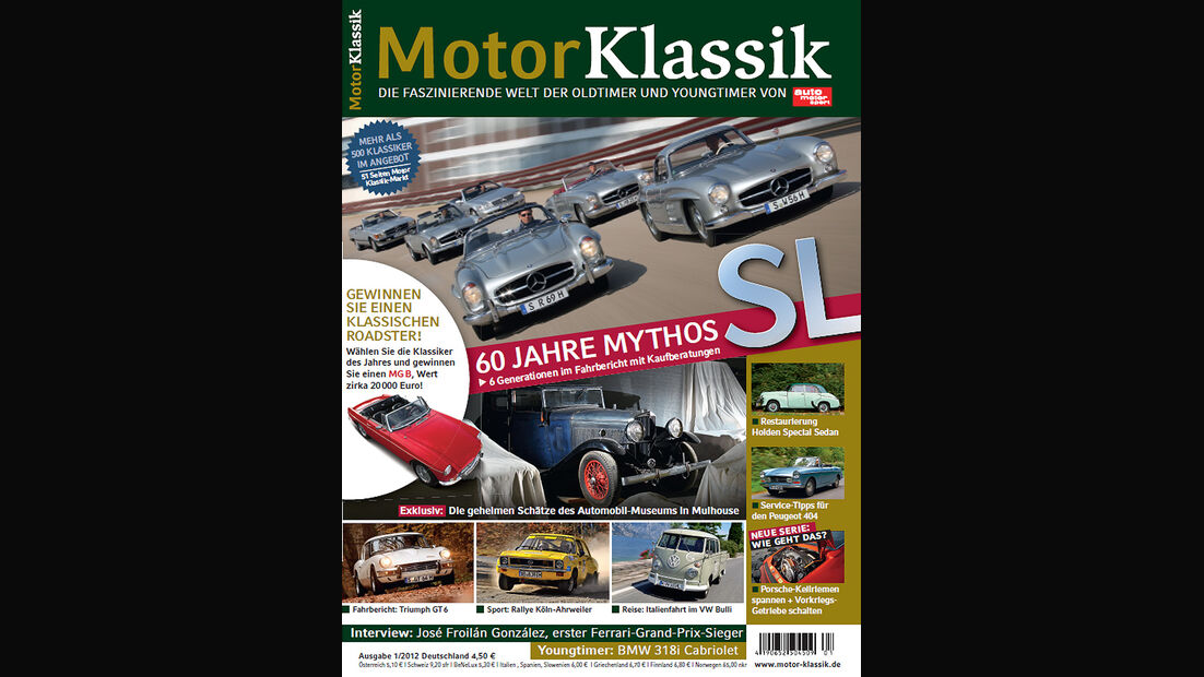 Motor Klassik 01/2012, Heftvorschau, mokla0112