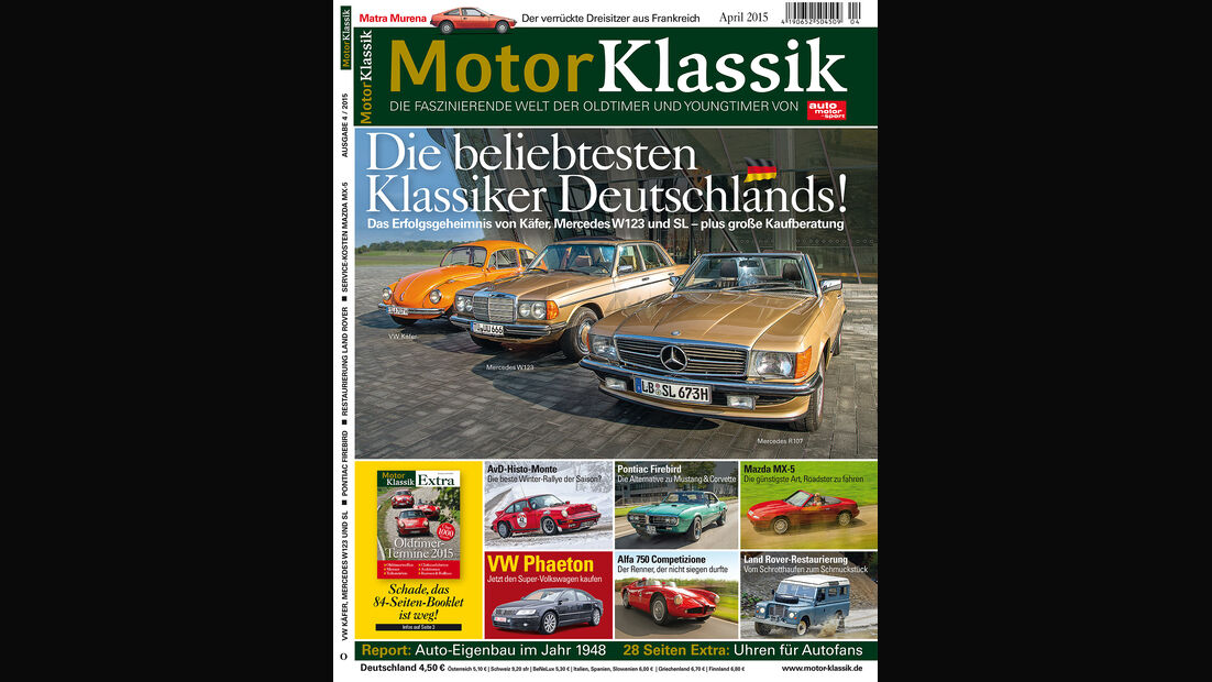 Motor Klassik 04/2015 Heftinhalt
