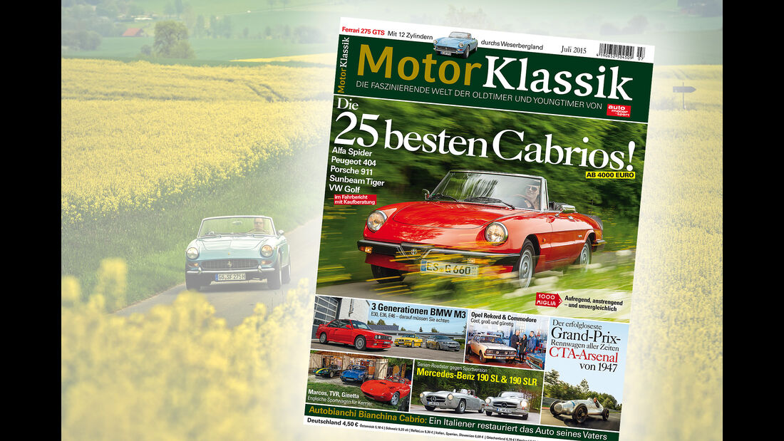 Motor Klassik 07/2015 Heftinhalt