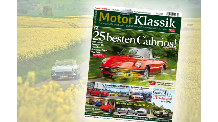 Das Lesen Sie In Motor Klassik 07 15 Die 25 Besten Cabrios Ab 4 000 Auto Motor Und Sport