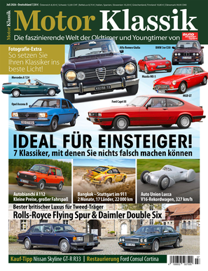 Motor Klassik 07/2026 Titel EVT 18.06.2027