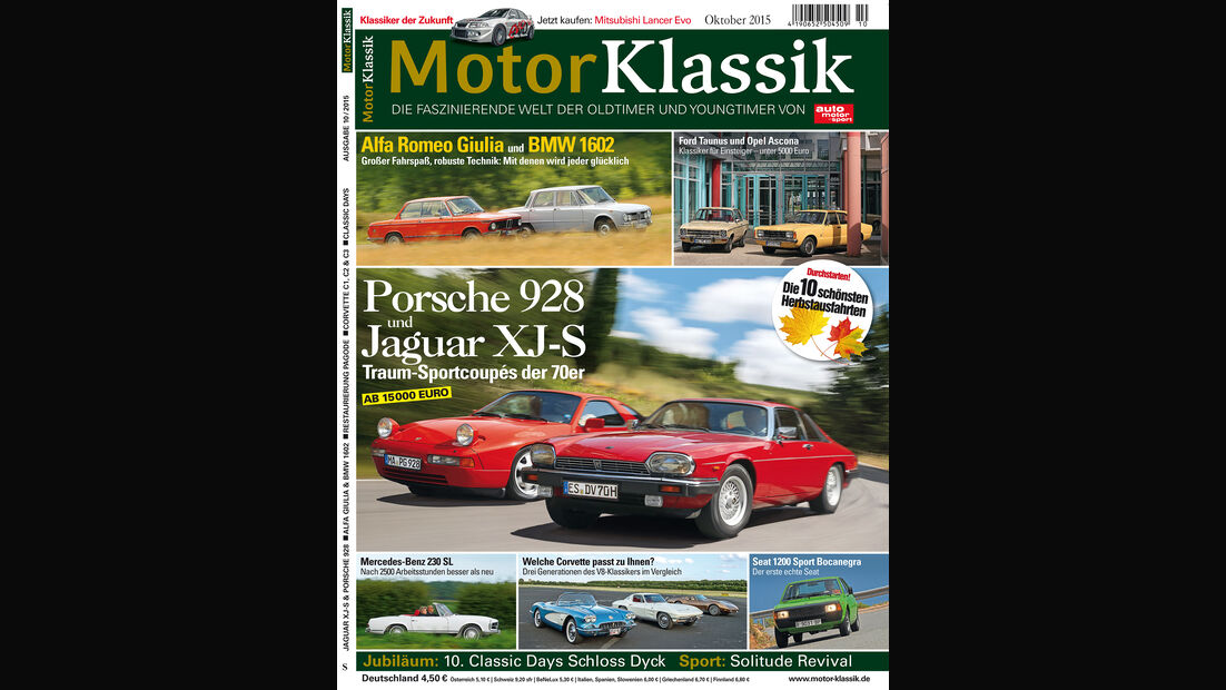 Motor Klassik 10/2015 Heftinhalt