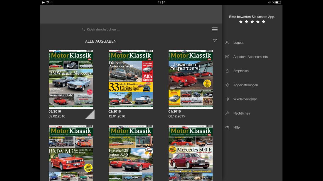 Motor Klassik Digital-App