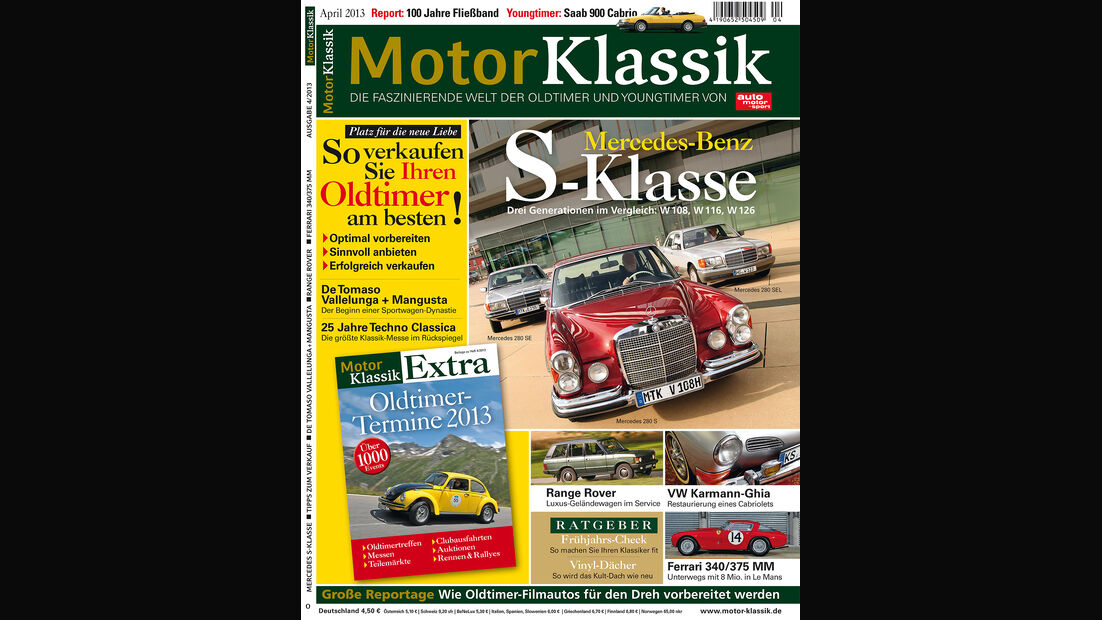 Motor Klassik, Heftvorschau, 0413
