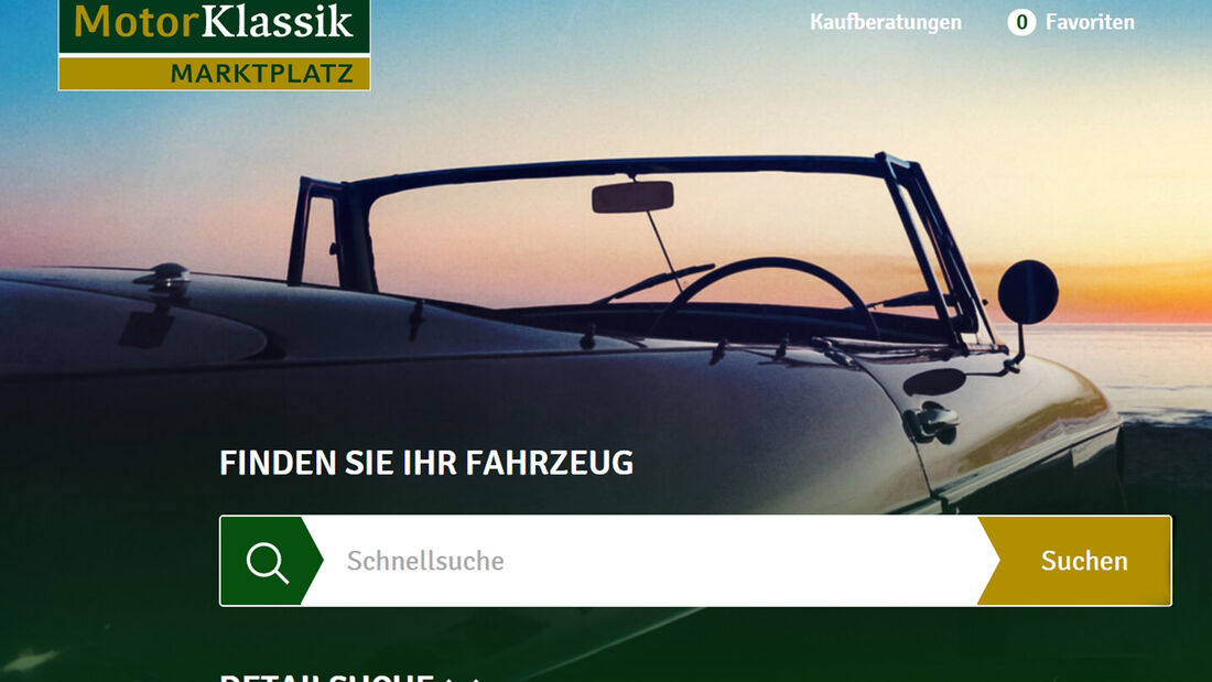 Motor Klassik Markt Marktplatz Homepage Startseite