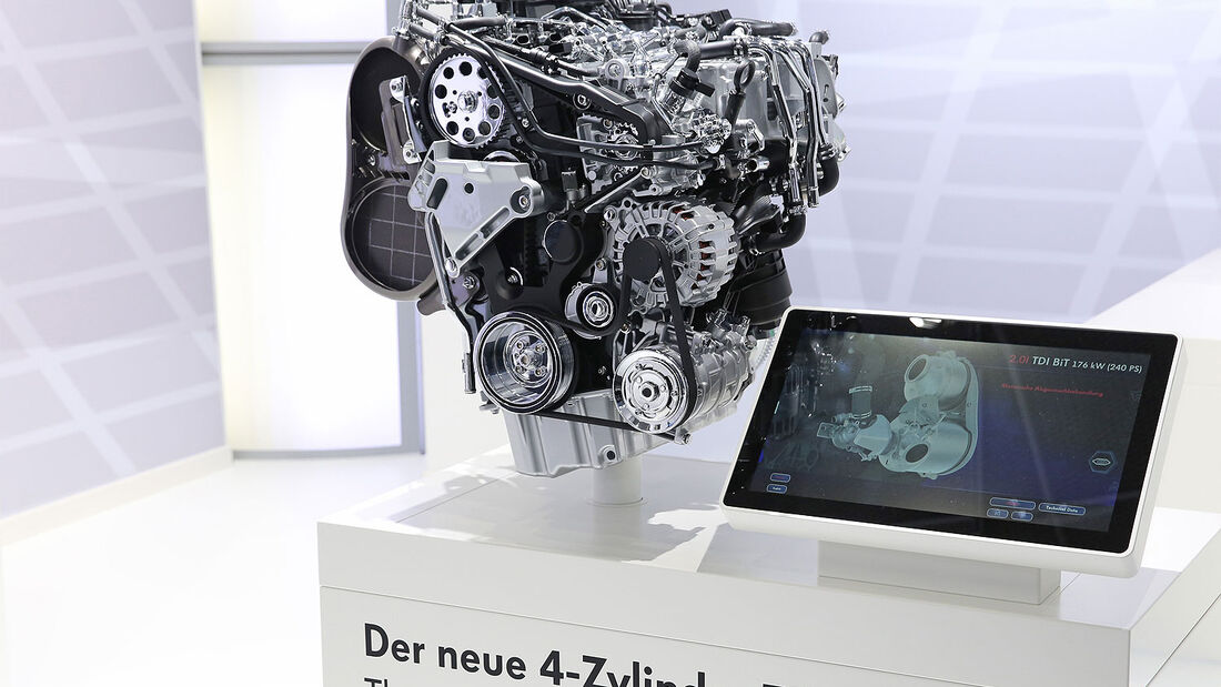 Motor Vierzylinder-Biturbo-Diesel VW