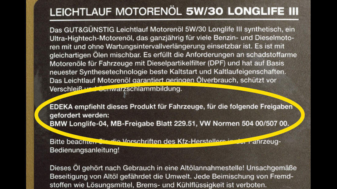 Test motoröl 5w30 - Der TOP-Favorit
