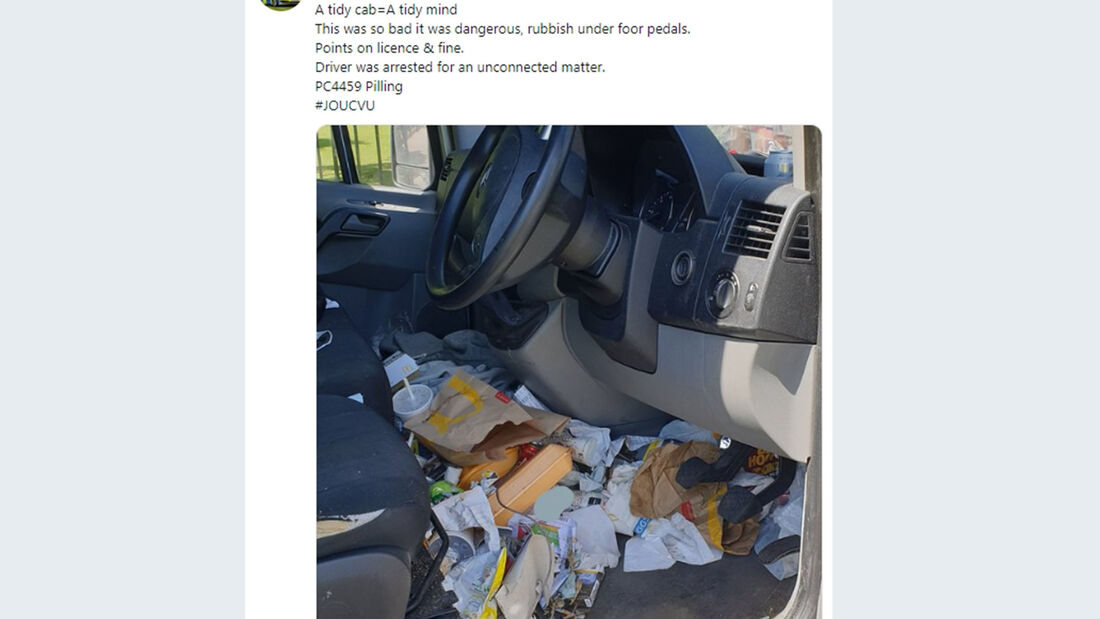 Müll im Auto