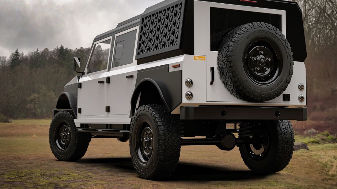 Munro Serie M Elektro Geländewagen Pickup Schottland