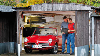 NSU Wankel-Spider, Frontansicht, Garage