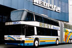 Neoplan Jumbocruiser 191 Schubgelenkbus vor Neoplan Zentrale Stuttgart
