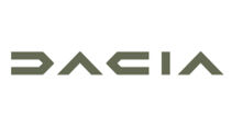 Neuer Dacia Schriftzug auf weißem Grund