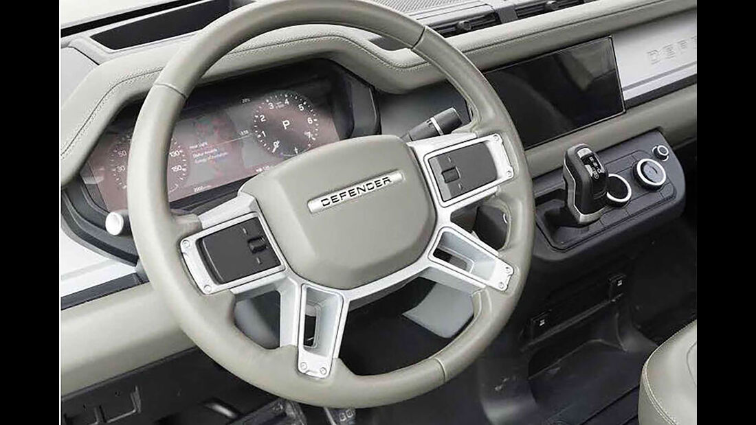 Neuer Land Rover Defender Innenraum