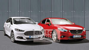 Neuer Mazda 6 und Ford Mondeo Retusche