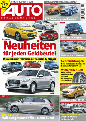 Neues Heft AUTOStrassenverkehr, Ausgabe 22/2016, Vorschau