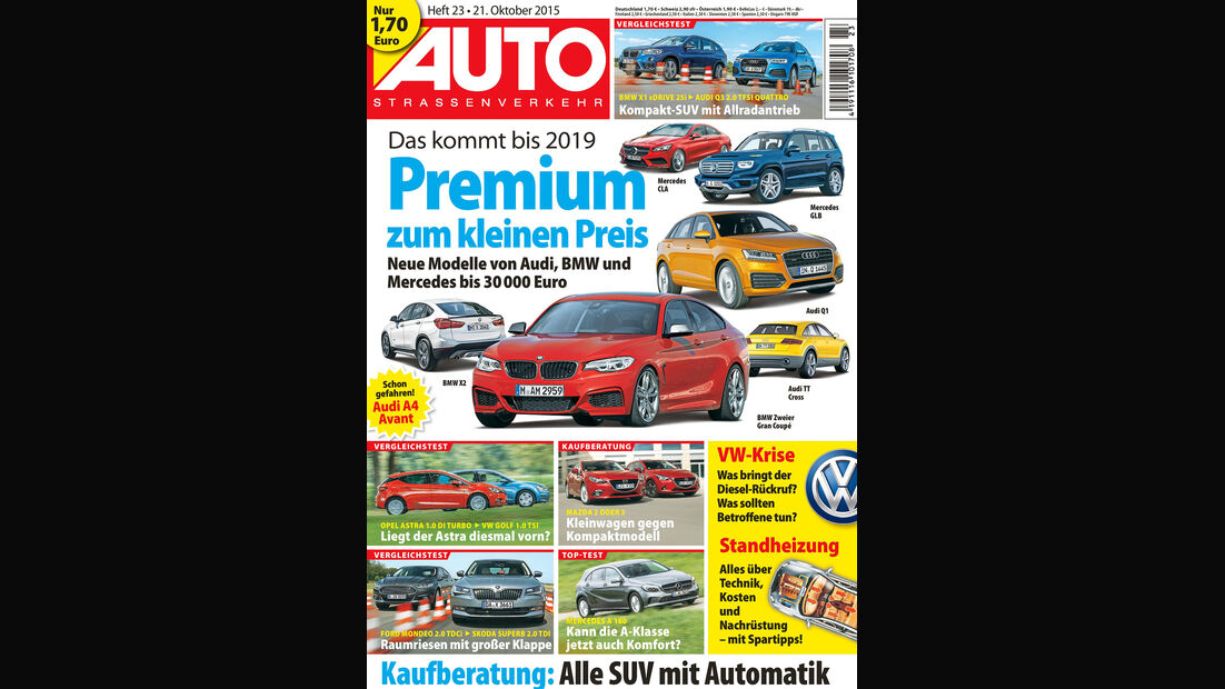 Neues Heft AutoStraßenverkehr, 23/2015, Vorschau, Preview