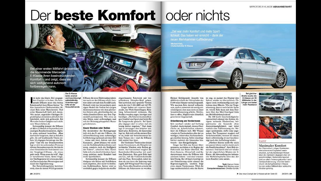 Neues Heft, auto motor und sport 26/2015, Preview, Vorschau