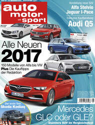 Neues Heft auto motor und sport, Ausgabe 25/2016, Vorschau, Preview