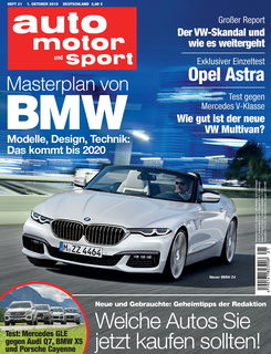 Neues Heft auto motor und sport, Heft 21/2015, Vorschau, Preview