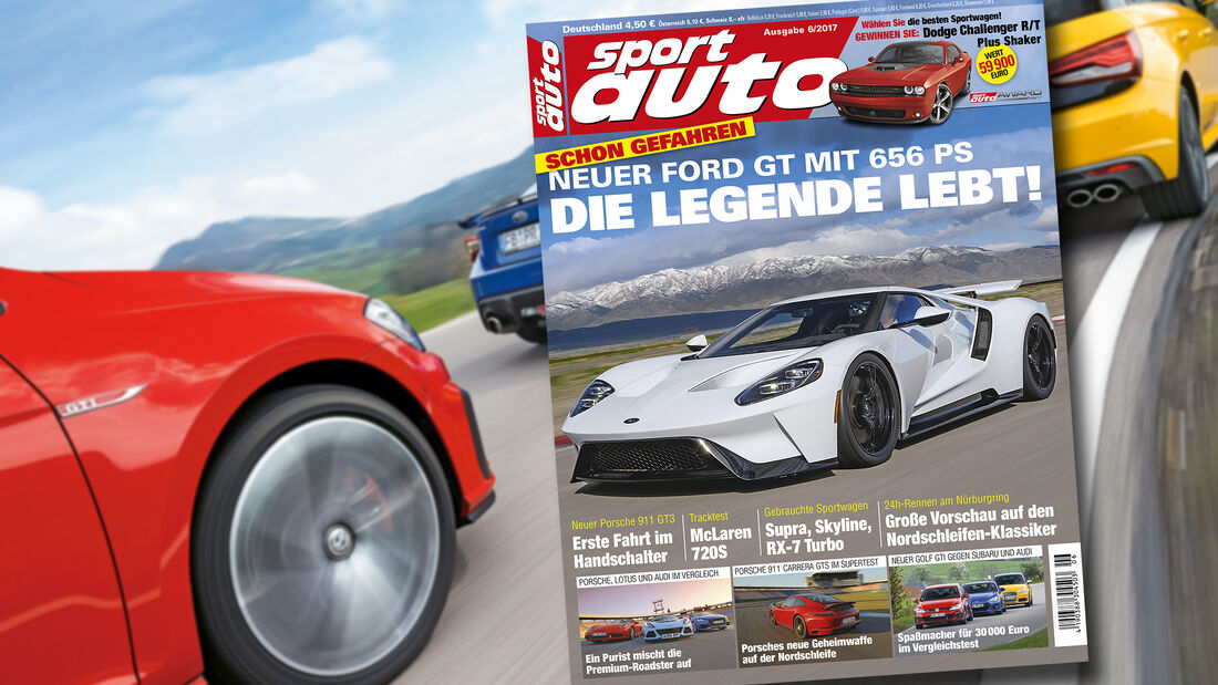 Neues Heft sport auto, Ausgabe 6/2017, Vorschau