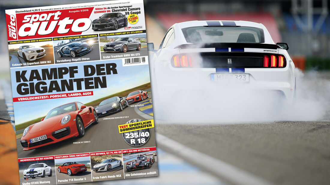 Neues Heft von sport auto, Ausgabe 05/2016, Vorschau, Cover