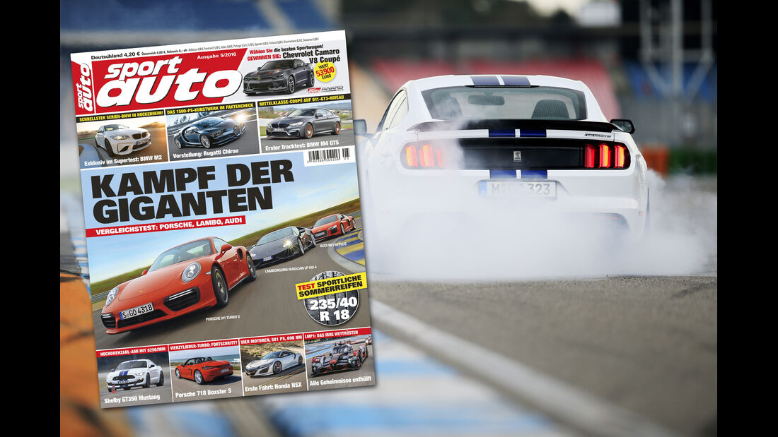 Neues Heft von sport auto, Ausgabe 05/2016, Vorschau, Cover