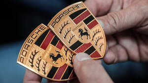 Neues Porsche Wappen Logo Emblem 2023