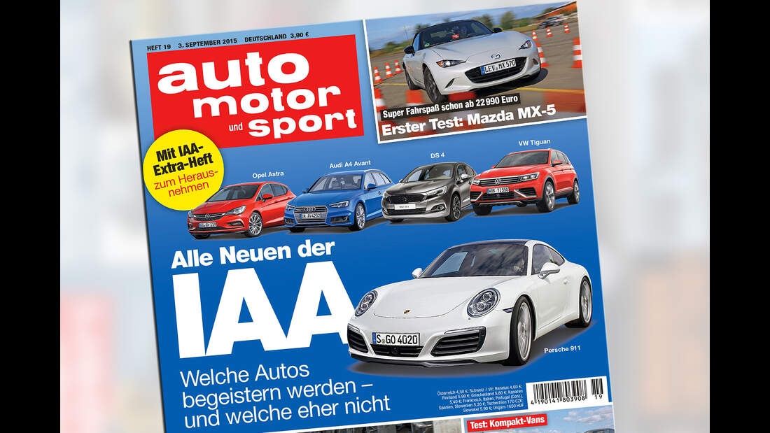 Vorschau Heft 18/2015 AUTO MOTOR UND SPORT