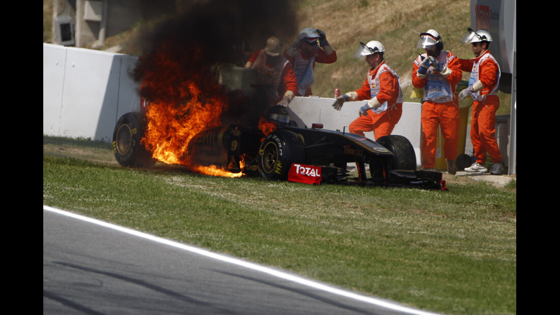 Nick Heidfeld GP Spanien  Crashs 2011