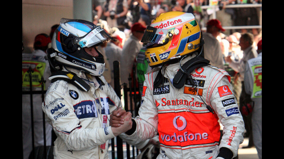 Nick Heidfeld & Lewis Hamilton - GP Australien 2008