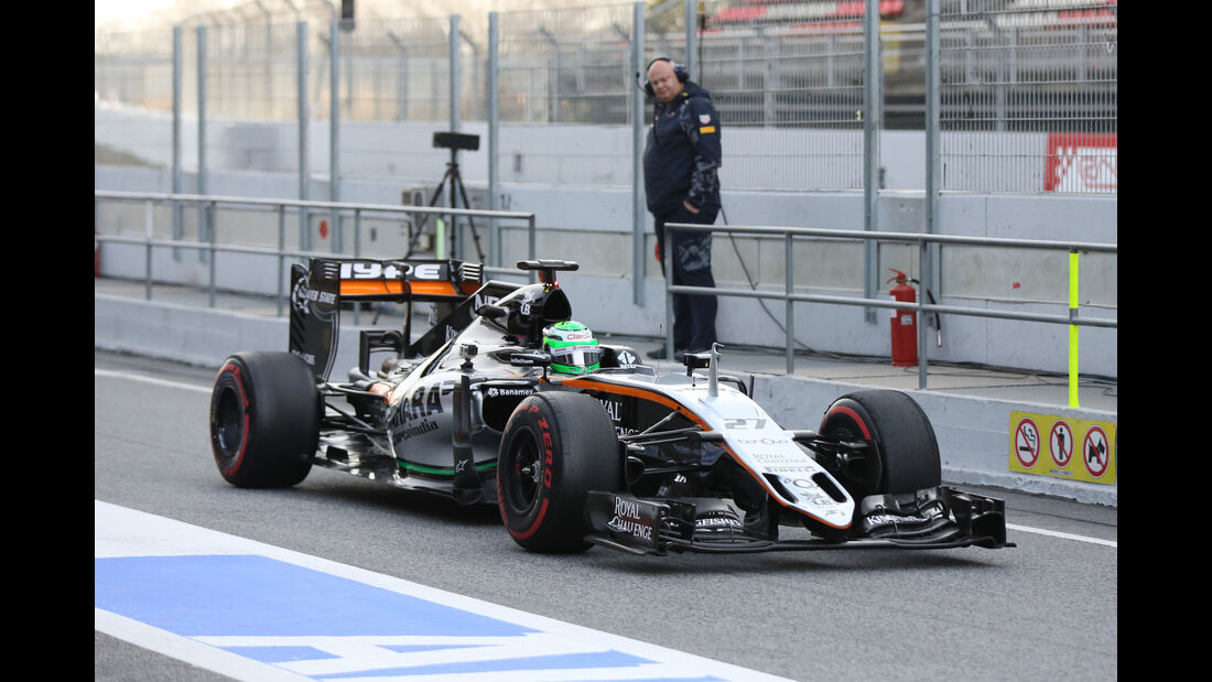 Nico Hülkenberg - Force India - Formel 1-Test - Barcelona - 24. Februar 2016