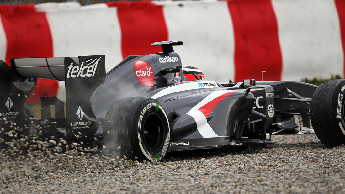 Nico Hülkenberg Sauber F1 Test Barcelona 2013