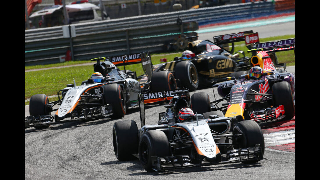 Nico Hülkenberg - Sergio Perez - Force India - GP Malaysia 2015 - Formel 1