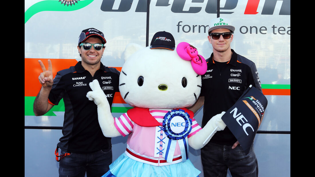 Nico Hülkenberg - Sergio Perez - Hello Kitty - Formel 1 - GP Monaco - Sonntag - 24. Mai 2015