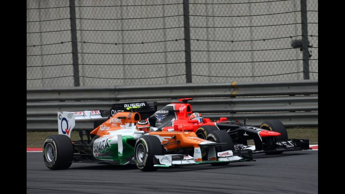 Nico Hülkenberg - Timo Glock  - Formel 1 - GP China - 15. April 2012