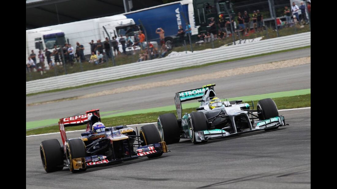 Nico Rosberg Daniel Ricciardo - Formel 1 - GP Deutschland - 22. Juli 2012