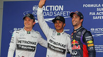 Nico Rosberg - Lewis Hamilton - Daniel Ricciardo  - Formel 1 - GP Australien - 15. März 2014